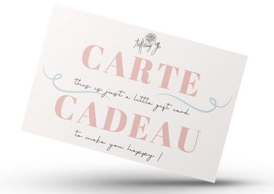 Carte cadeau - Tiffany Gls